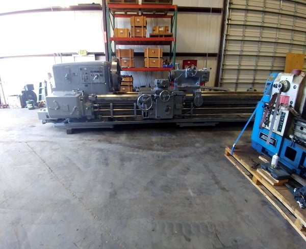 40" x 176" Monarch Dyna Shift 90/25000, 32" swing over cross slide, 4