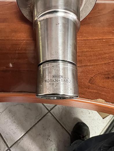Nikken #HSK100A-MDSK16-140-IDU, HSK 100 Slim Collet Chuck, 1/8" to 5/8", 5-1/2" Projection, Coolant Through