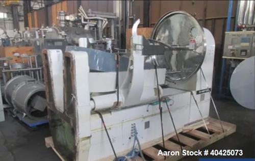 600 liter Collette #Gral-600, High Shear Mixer, Stainless Steel, non-jacketed bowl, pneumatic plug valve