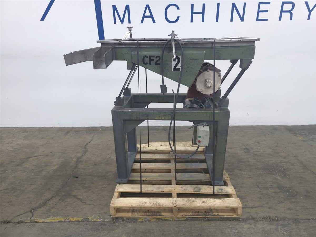 16" x 55" MGB Engineering, Stainless Steel single stage classifier, 1/8" screen, 1 HP, 16" deck width