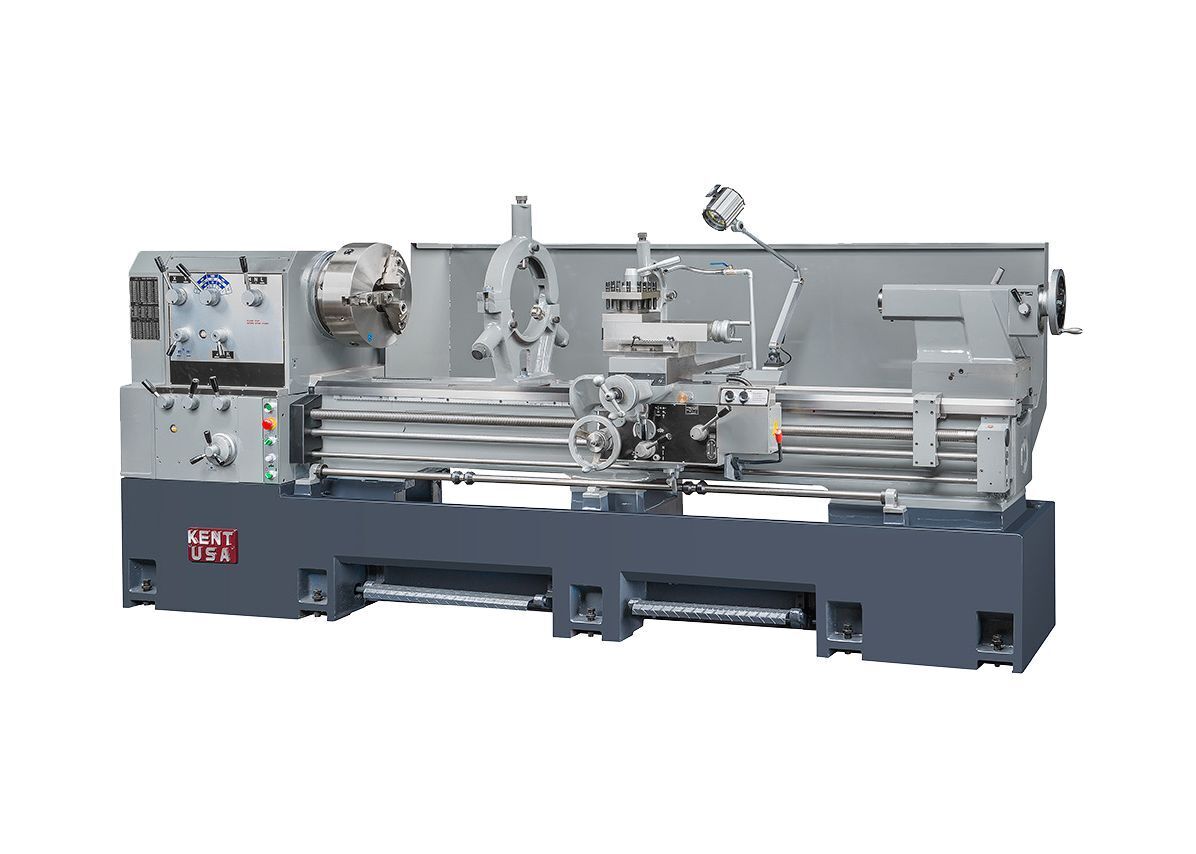 26" x 120" Kent #HW-26120, Manual Engine Lathe, 15.75" bed width, 35" gap swing, 14.75" cross slide travel