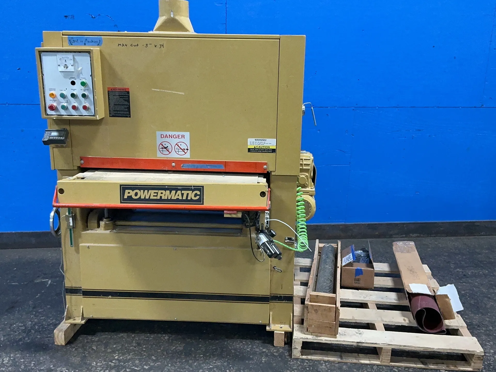 35" Powermatic #PM-37, Wide Belt Sander, 208-460 V.