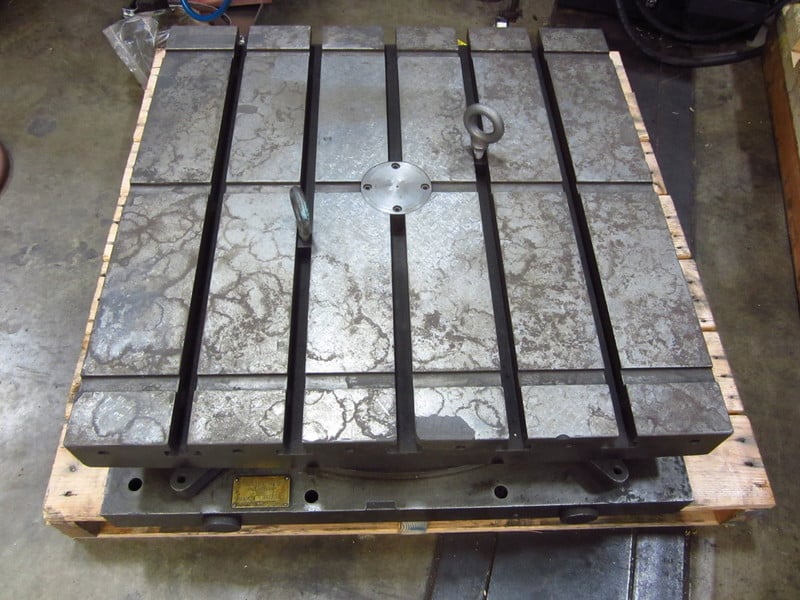30" x 30" DeVlieg airlift index table rescraped