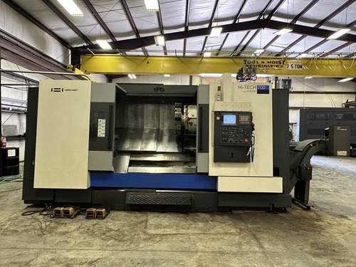 Hwacheon #Hi-Tech-700, CNC lathe, 27.6" max. turn diameter, 78.6" max. turn length, 24" chuck, 5.2" bore, 50