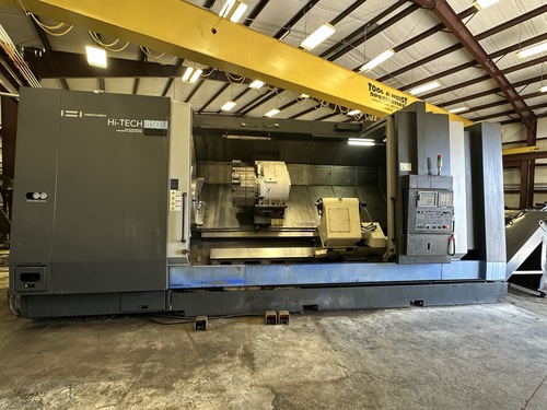 Hwacheon #Hi-Tech-850L, CNC lathe, 36.2" max. turn diameter, 137.8" max. turn length, 32" chuck, 6.4" bar, 60