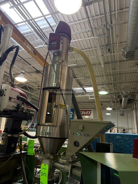 Conair, Hopper w/Vacuum Receiver & Additive Feeder, timed cycle feeder control, stainless hopper w/sight