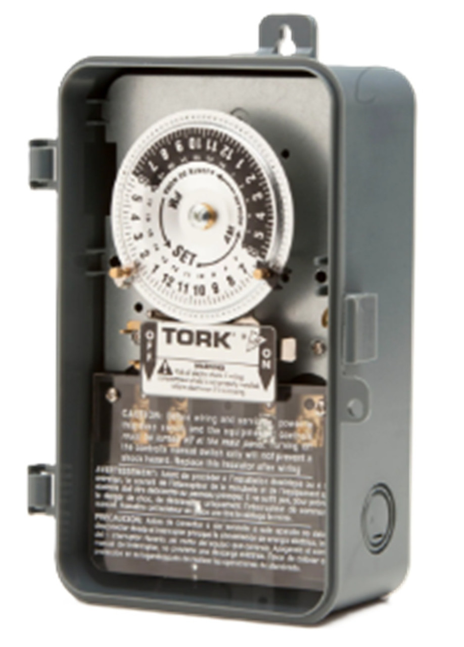 Tork #1101B, indoor mechanical time swi, 24-Hour, 40A 120 Volts, SPST Outputs, NEW