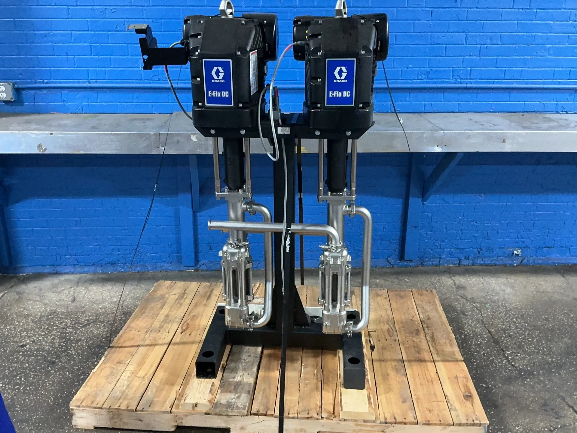 16 GPM Graco #EC5J41, Electric Circulation Pump, 375 PSI, E-Flo DC motors, 380-480 V., 2020