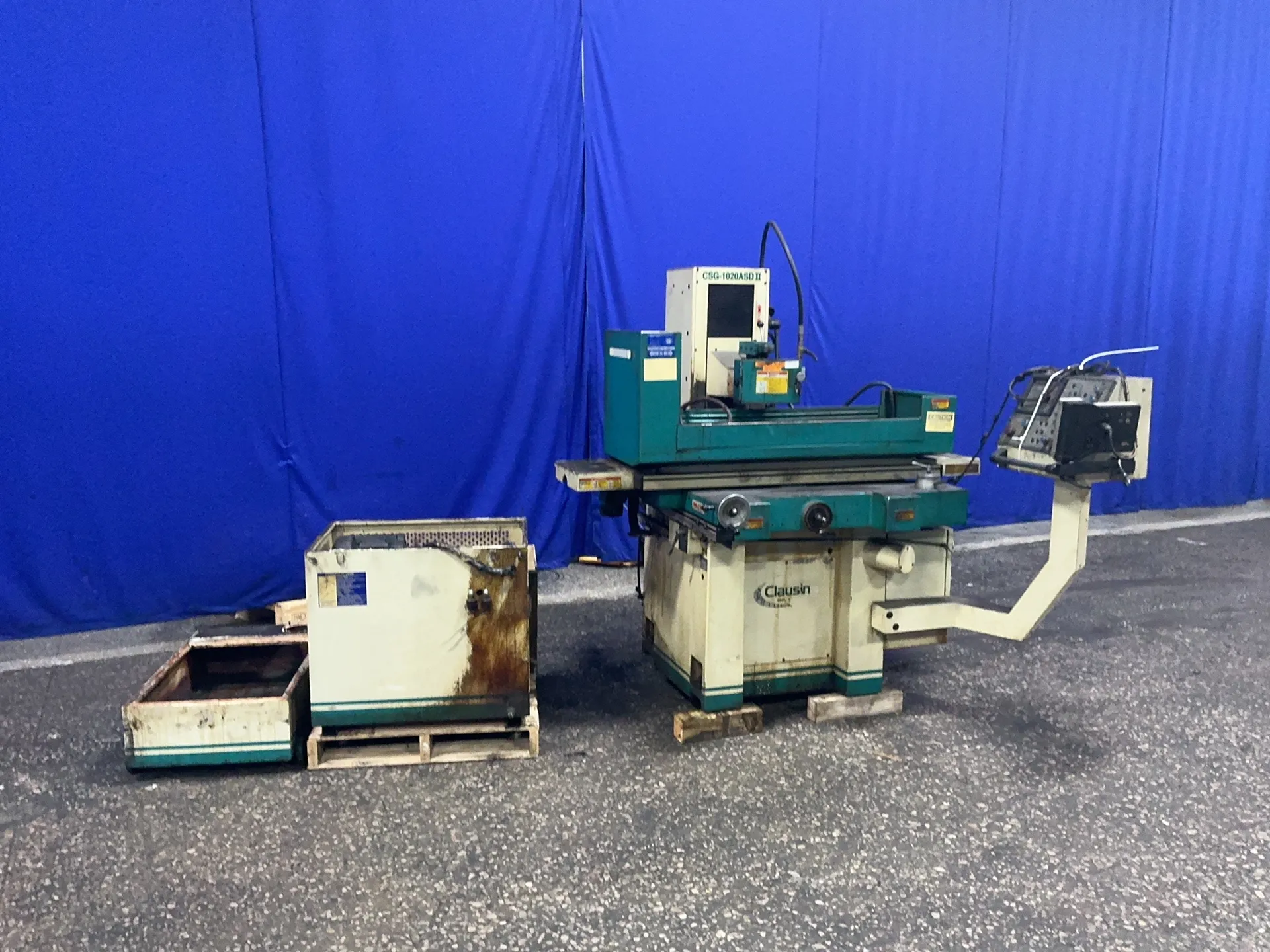 10" x 20" Clausing #CSG-1020ASD-2, surface grinder, Acu-Rite digital read out, hydraulic unit, chip tray, 2