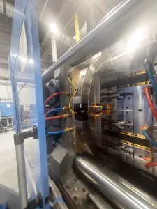 495 Ton, 53.4 oz., JSW #J450ADS-1400H, Two-Shot Injection Molding Machine, 35.43" x 31.89" tie bars, 35.4"