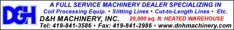 D & H Machinery- Specialists in New & Used Coil Processing Equipmen