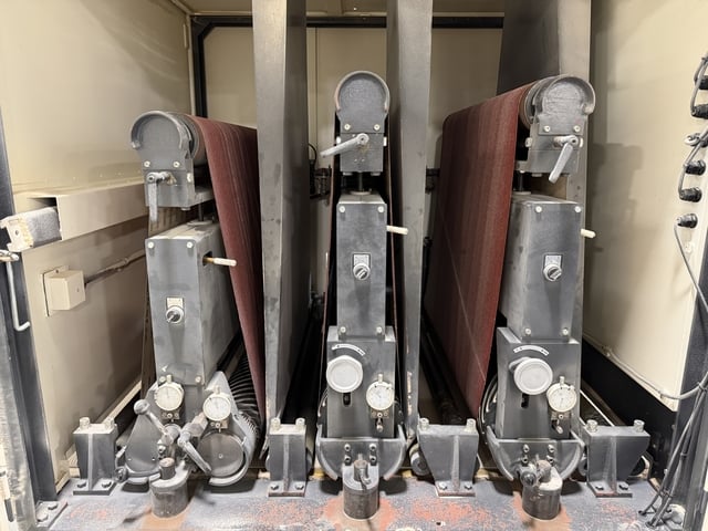 37" Timesavers #2331-23-001, 3-Head Wide Belt Sander, 5" max thickness, 37" x 75" belt, 25/20/15 HP, 15-45 - Image 10