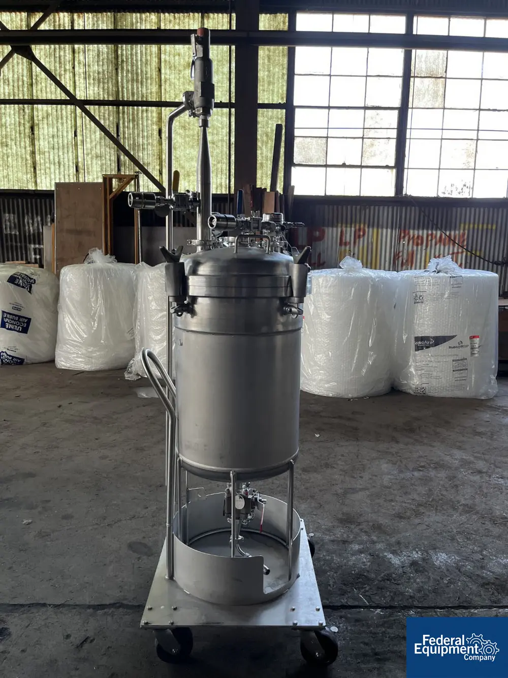 26.42 gallon Alloy Products, Receiver Tank, 316L Stainless Steel, 100 liter, 15 psi & full vacuum @ 212°F - Image 4