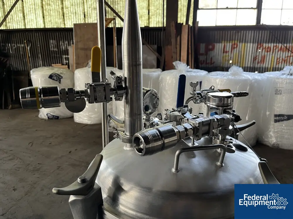 26.42 gallon Alloy Products, Receiver Tank, 316L Stainless Steel, 100 liter, 15 psi & full vacuum @ 212°F - Image 7