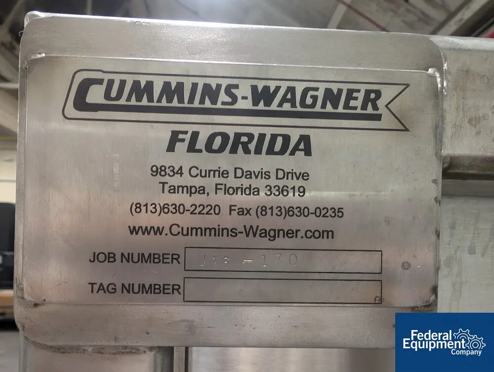 Cummins-Wagner #MA1276, Mobile Heated Tank Mixer System, Stainless Steel, Allen Bradley PanelView Plus touch - Image 2