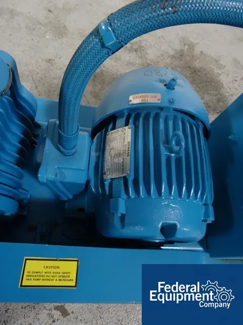 15 CFM, Kinney #KC-15, Vacuum Pump, 3 HP, 460 V., explosion proof, on cart - Image 6