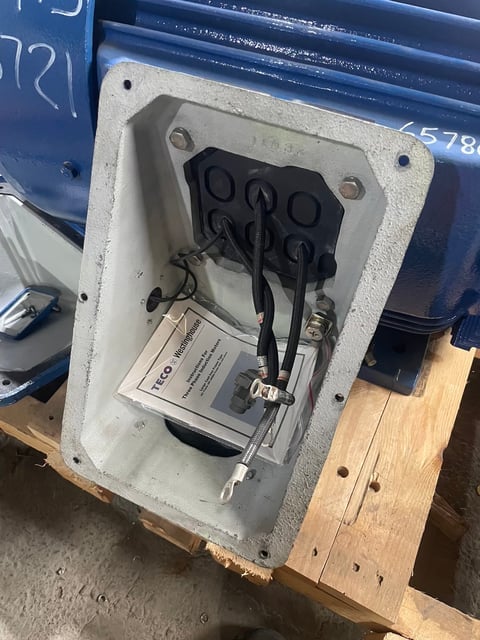 125 HP 3600 RPM Teco Westinghouse, Frame 444TS, TEFC BB, 575 Volts, New Surplus - Image 1