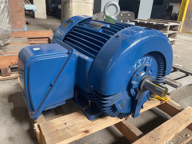 125 HP 3600 RPM Teco Westinghouse, Frame 444TS, TEFC BB, 575 Volts, New Surplus - Image 3