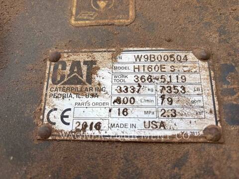 Caterpillar H160ES, Hammer, S/N: W9B00504, 2016 - Image 5