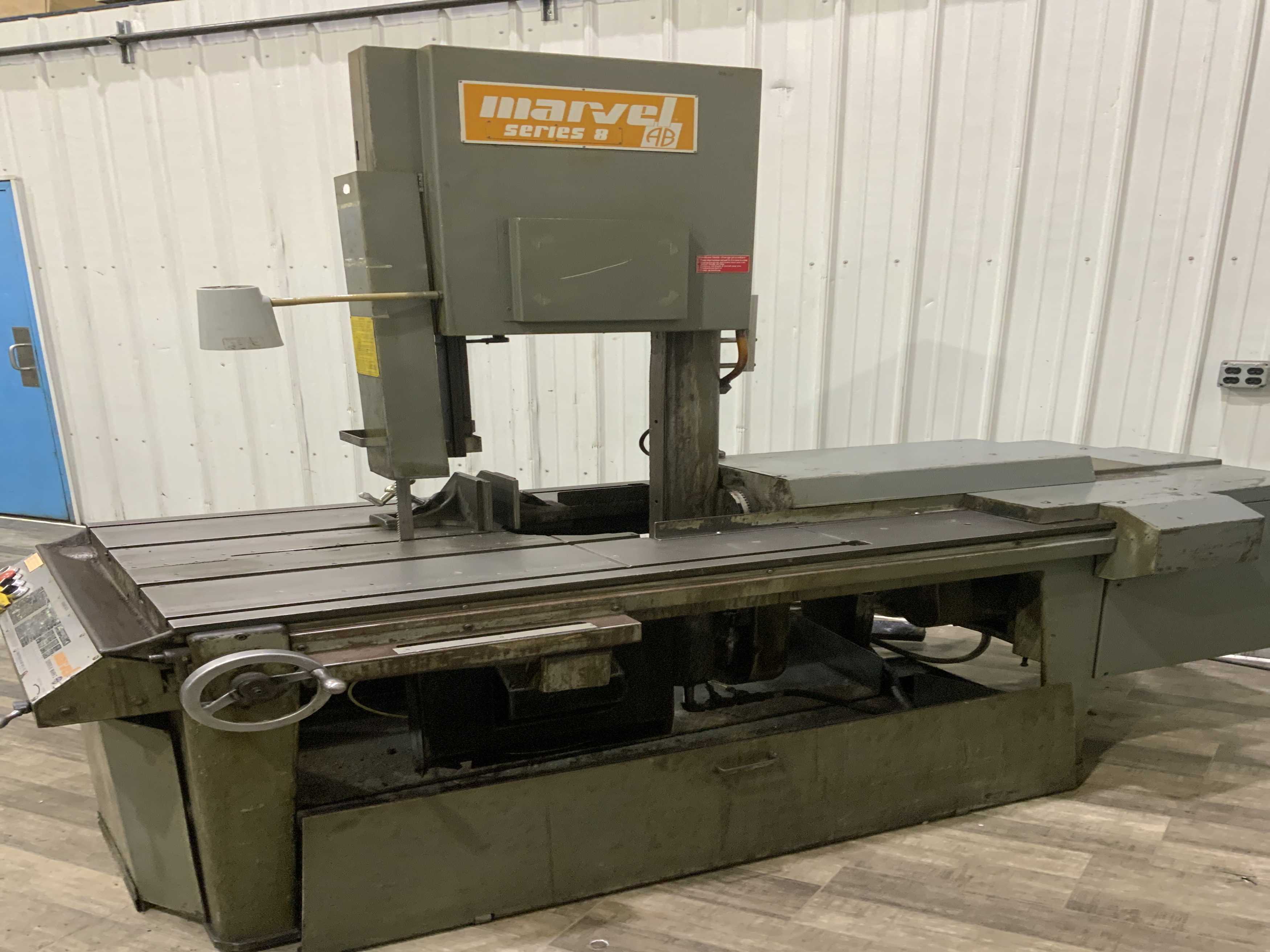 18" x 20" Marvel #Series-8-Mark-I, vertical tilt frame band saw, 1" blade, coolant with side pans, 2 HP, 1987 - Image 2