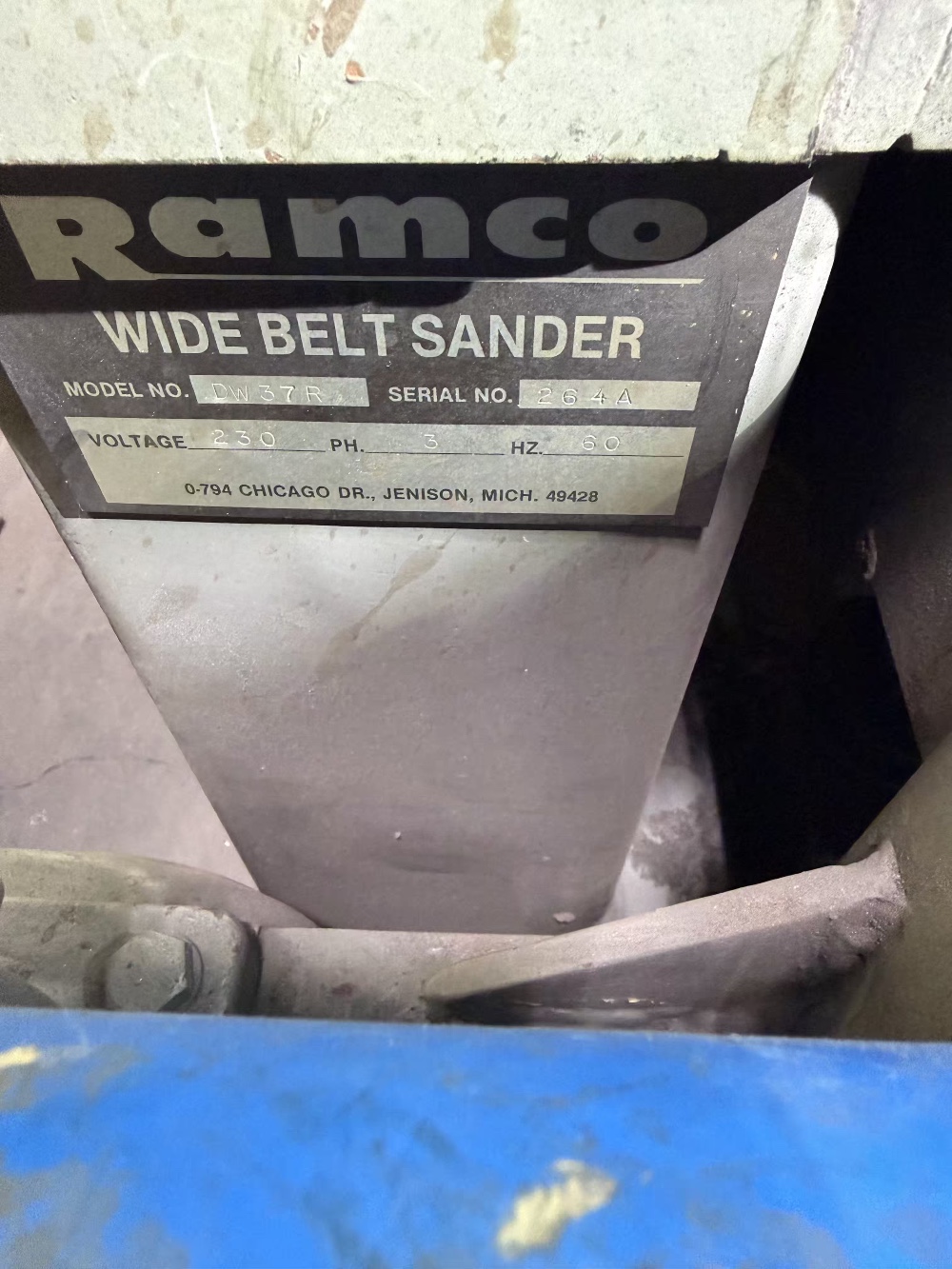 36" Ramco #DW-37R, Belt Sander - Image 7