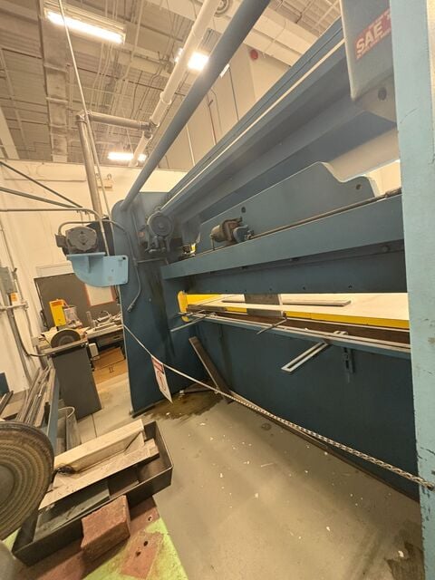 60/90 Ton, Dreis & Krump #810-L, hydraulic press brake, foot operated controls, front work support tables - Image 6