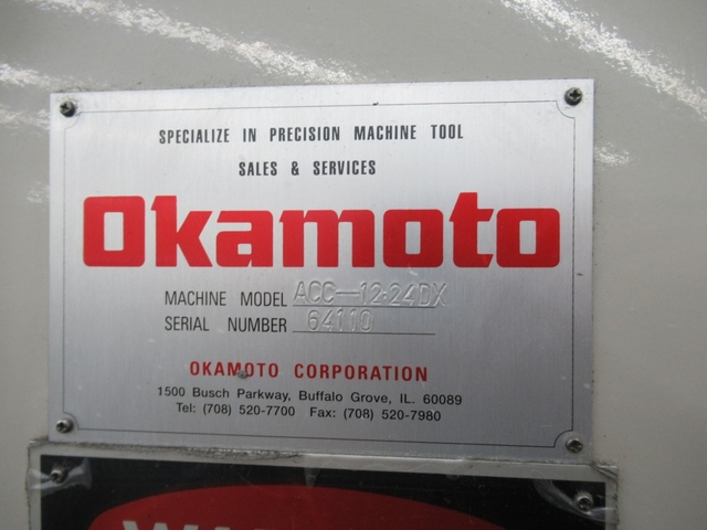 12" x 24" Okamoto #ACC-12.24DX, 3-axis hydraulic surface grinder, incremental down feed, Heidenhain digital - Image 8