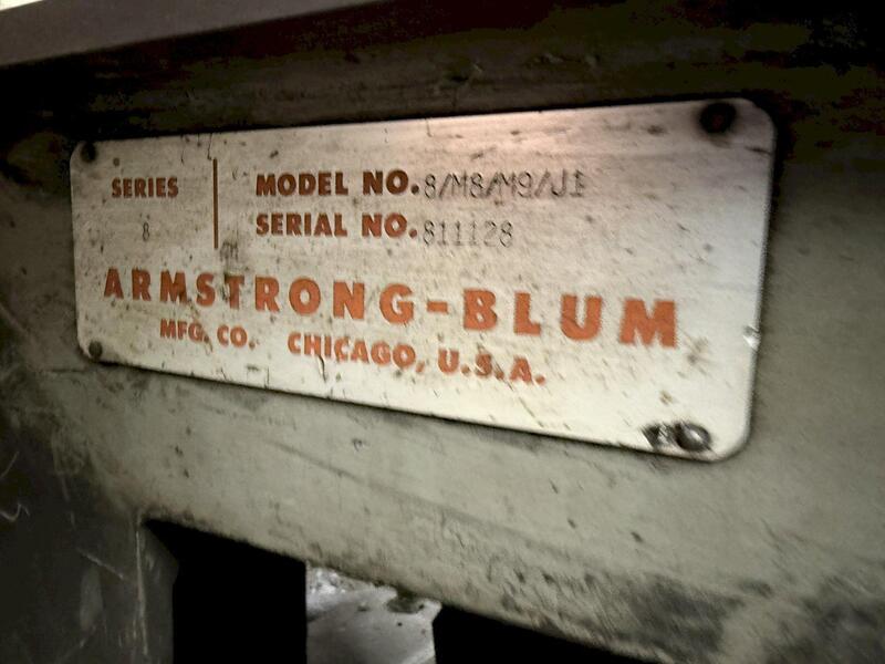 Armstrong Blum #8/M8/M9/J1, Vertical Band Saw - Image 1