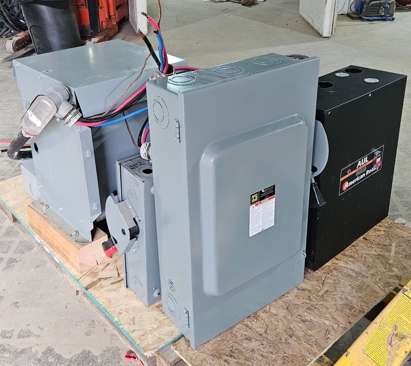 50 HP American Rotary, Heavy Duty Rotary Phase Converter System, 600 Volts transformer, accessory & - Image 1