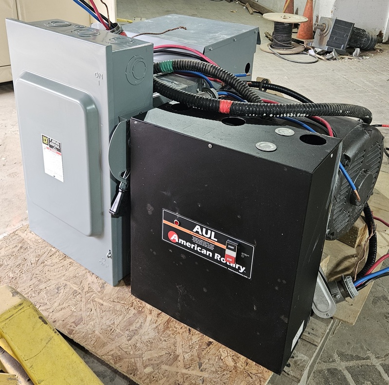 50 HP American Rotary, Heavy Duty Rotary Phase Converter System, 600 Volts transformer, accessory & - Image 2