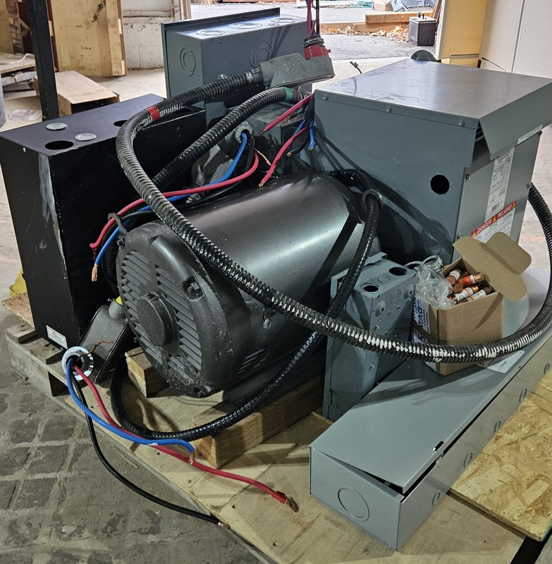 50 HP American Rotary, Heavy Duty Rotary Phase Converter System, 600 Volts transformer, accessory & - Image 4