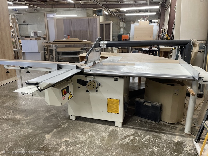 SCM #SI300S, Sliding Table Saw, 63" squaring stroke, 12" blade, 60" rip capacity, 3.9" max. blade projection - Image 2