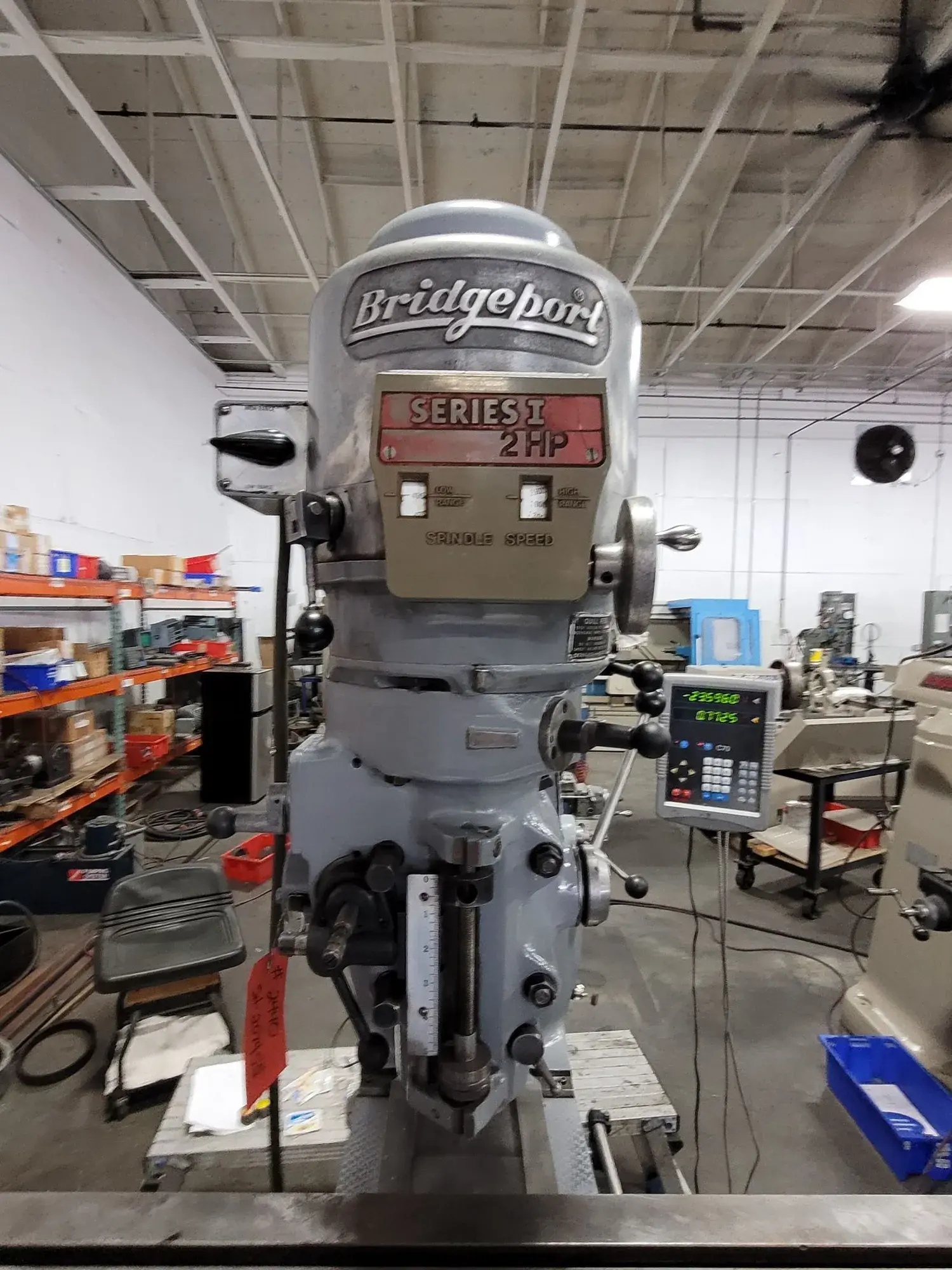Bridgeport #SERIES-1, vertical knee mill, 9" x 48" table, 2 HP, 2J variable speed head, 60-4200 RPM, R8 - Image 5