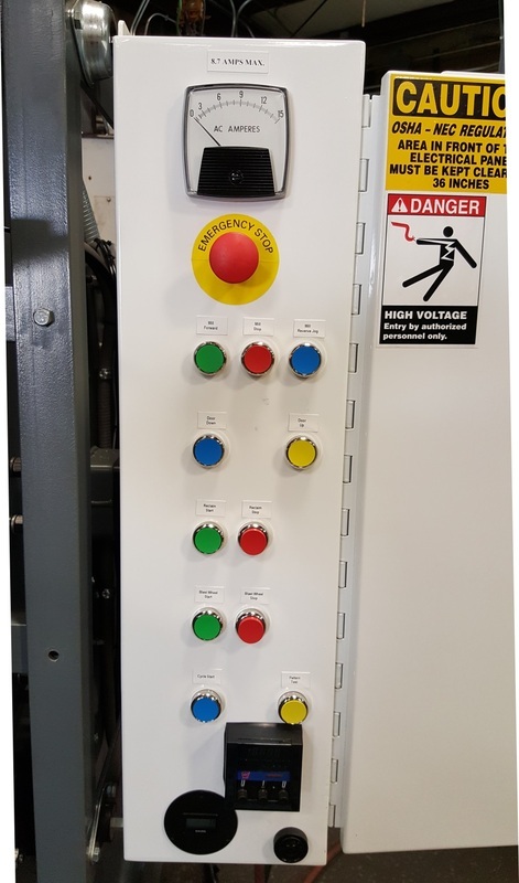 3 cu.ft. Dura-Blast, abrasive wheel blast, modern electric  & safeties, rubber belt, full abrasive air wash - Image 2