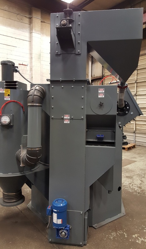 48" Dura-Blast abrasive wheel table blast, Modern electric & safeties, heaviest standard construction, new - Image 3
