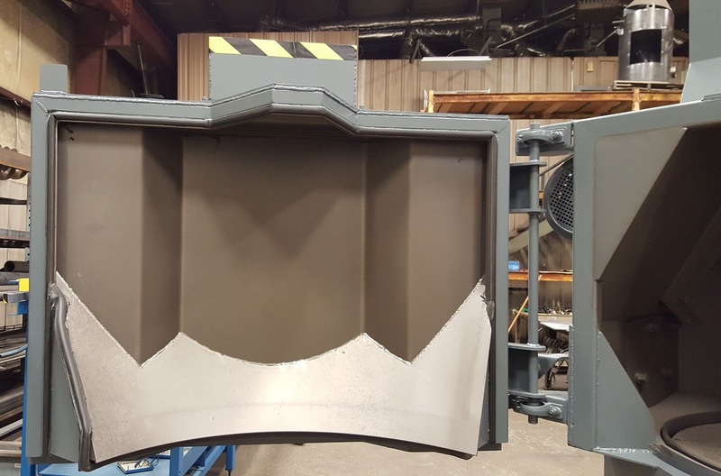 48" Dura-Blast abrasive wheel table blast, Modern electric & safeties, heaviest standard construction, new - Image 7