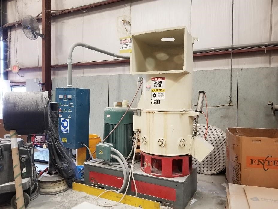 High Speed Densifier #ZL-800, 132 KW, 850 RPM, 2 sets rotating blades, 8 stationary blades, 1800 lb/hr, new - Image 1