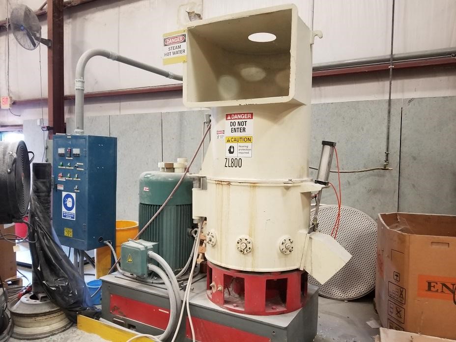 High Speed Densifier #ZL-800, 132 KW, 850 RPM, 2 sets rotating blades, 8 stationary blades, 1800 lb/hr, new - Image 3
