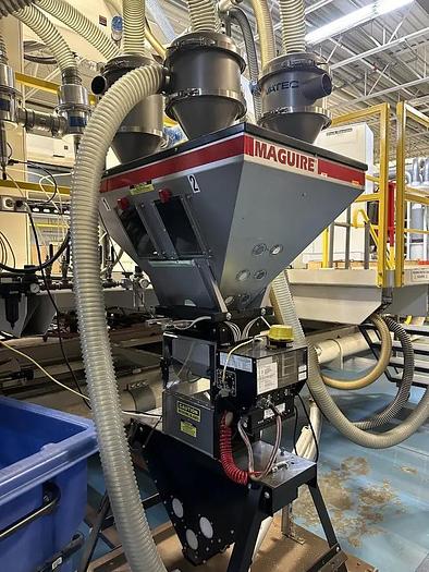 4.5" & (2) 2.5" Extrusion Web Line, 30:1 L/D, fluoropolymer, 84" trimmed web width, 10-250 FPM, winder, 26" - Image 5