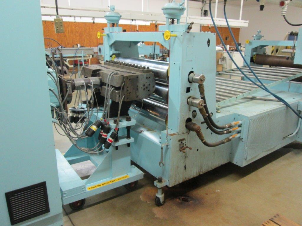 2.5" Goulding, 40" sheet extrusion line, Diamond America 24:1 L/D extruder, 50 HP AC, 40" sheet die, 3-roll - Image 2