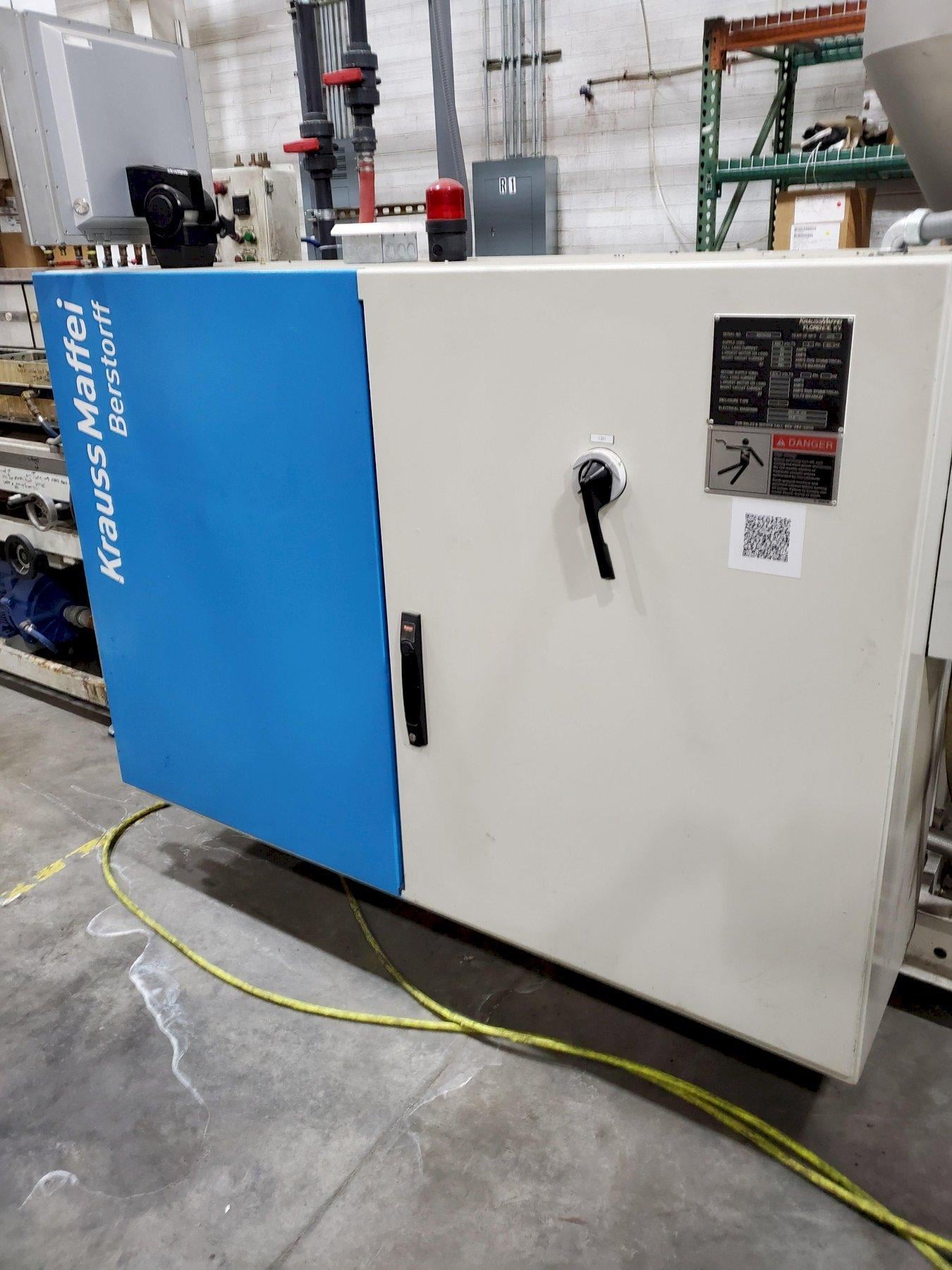 2.4" Krauss Maffei #KME-60-SX, profile extrusion line, 60mm, Calstream CT2500 calibration table, Zumbach - Image 2