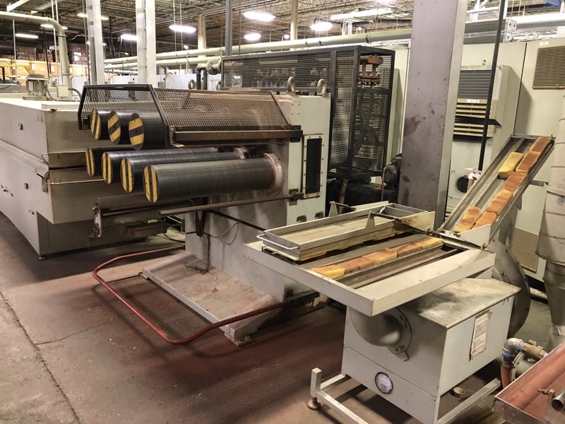 3.9" Reifenhauser, monofilament extrusion line, 100mm extruder, die, ovens, godets, strand line, 2002 (2 - Image 7
