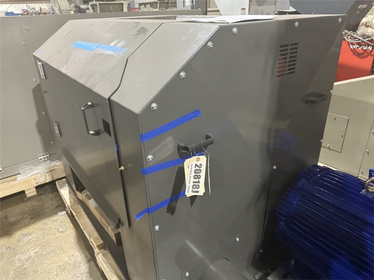 20" x 36" Cumberland #T5090, plastic granulator, 100 HP, 5 knife open rotor, 2 bed knives, tangential, 500 - Image 2