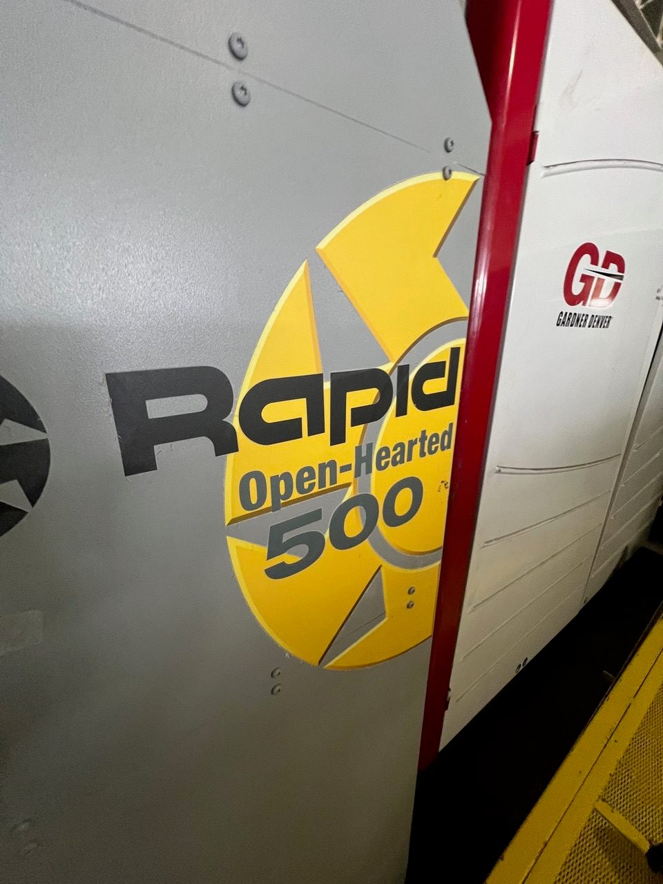 18" x 36" Rapid #500-90, plastic granulator, 100 HP, super-tangential chamber, 5 rotor knives, 3 bed knives - Image 7