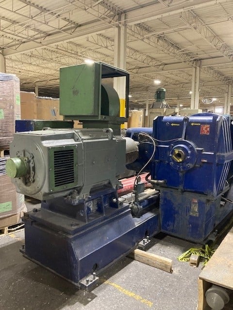 10"/6.5" Davis Standard, dual diameter vented pelletizing line, 35:1 L/D, 500 HP Reliance DC, Beringer screen - Image 6