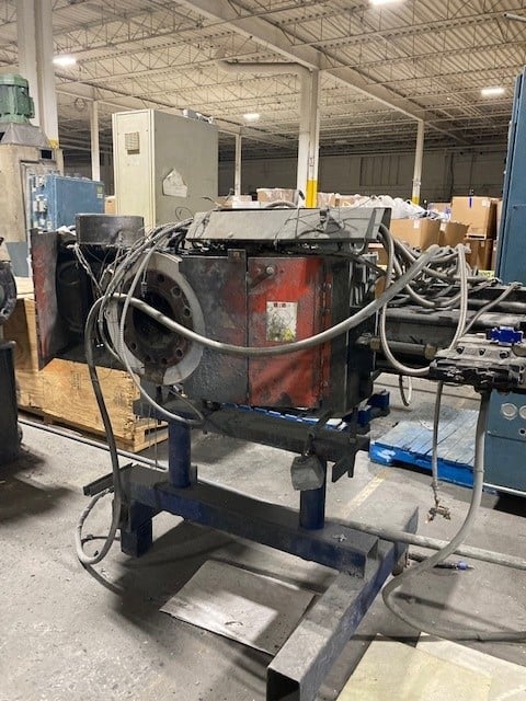 10"/6.5" Davis Standard, dual diameter vented pelletizing line, 35:1 L/D, 500 HP Reliance DC, Beringer screen - Image 8