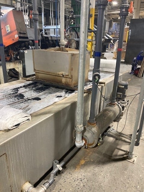 10"/6.5" Davis Standard, dual diameter vented pelletizing line, 35:1 L/D, 500 HP Reliance DC, Beringer screen - Image 10