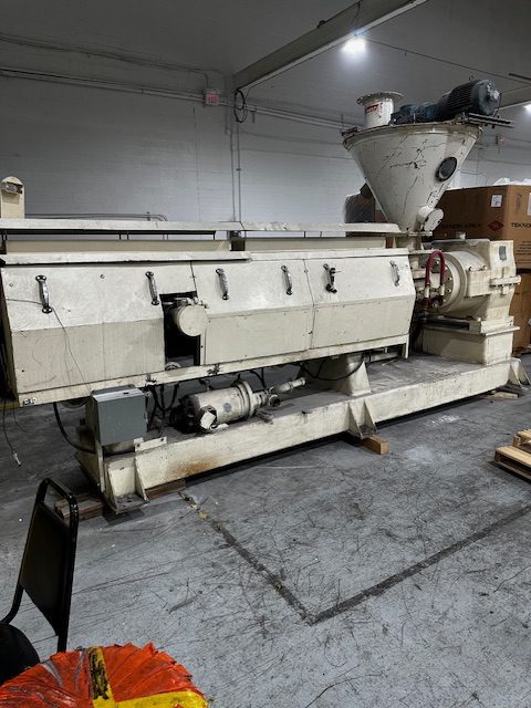 4.5" PTI #Apex, strand pelletizing extrusion line, 32:1 L/D, vented, air cooled, 200 HP DC, 30 hole strand - Image 1
