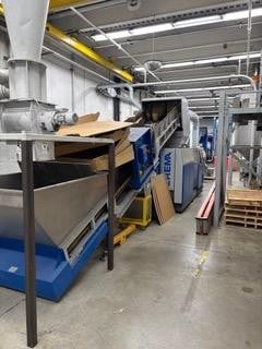 Erema #COAX, ecoSAVE recycling pelletizing line, cutter/compactor extruder, up to 600 lb/hr PP, low hours - Image 1