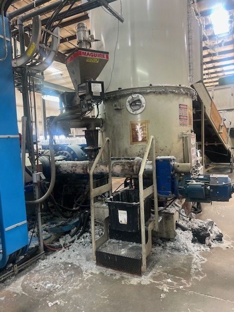 6.3" Gamma Meccanica #GM-160/37D-Compac, reclaim pelletizing line, cutter compactor, Vecoplan RG60/200 - Image 3